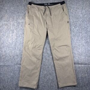 Mountain‎ Hardwear AP Pants Men's 38 x 30 Hiking Climbing Tan Drawstring Pockets
